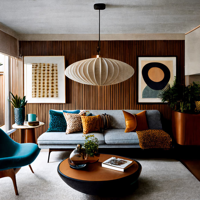 Infuse Mid-Century Modern Style Into Your Living Room with Tambour Panels