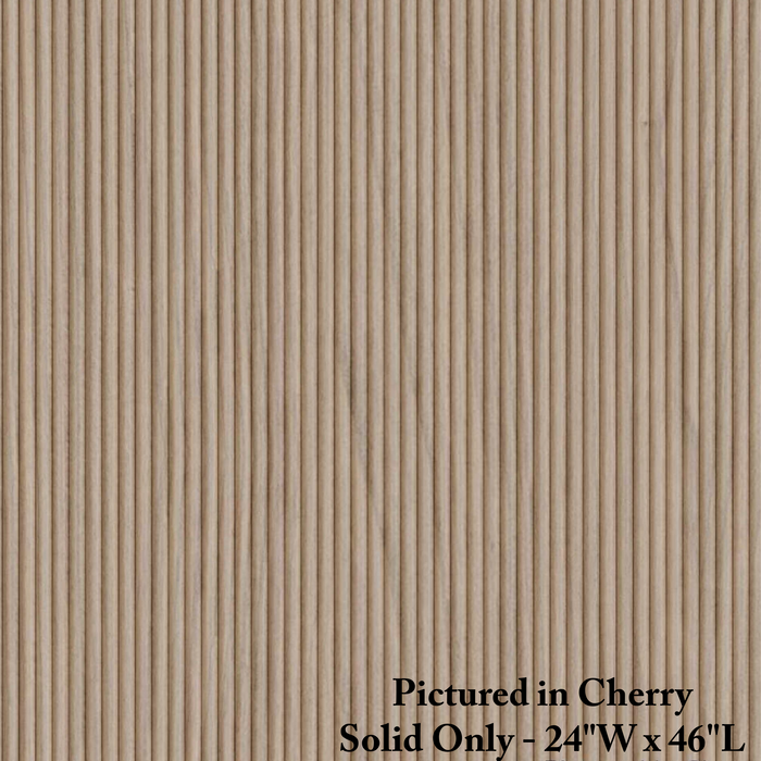 1/4" Double Bead Tambour Tambour White River Hardwoods 24"W x 46"L - Not Flexible - Solid Backing Cherry - Only Available in 24"W x 46"L 