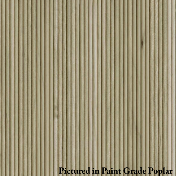 1/4" Double Bead Tambour Tambour White River Hardwoods 12"W x 48"L Paint Grade 
