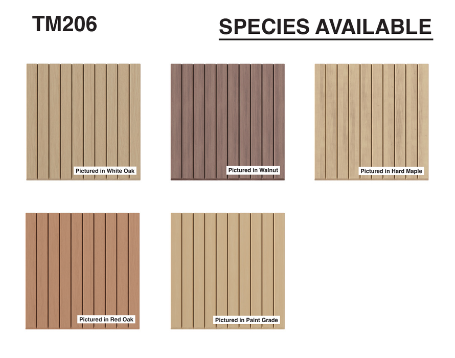 1-1/2″ Bevel Slat Tambour – Thin Tambour White River Hardwoods
