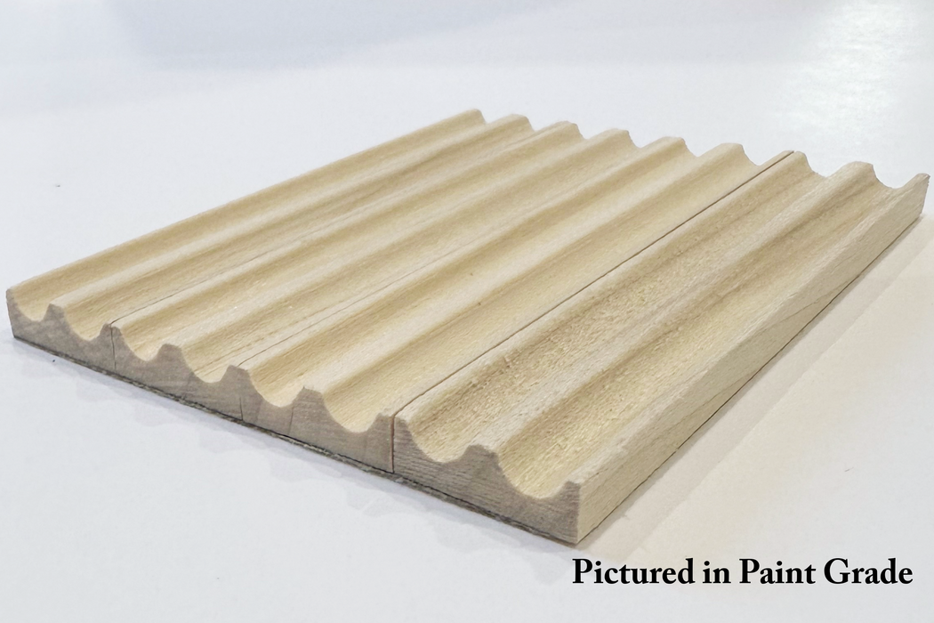 1/4" Double Cove-Cut Flexible Tambour