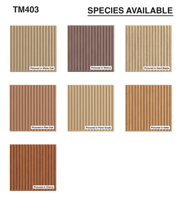 5/8" Cove-Cut Tambour Tambour White River Hardwoods