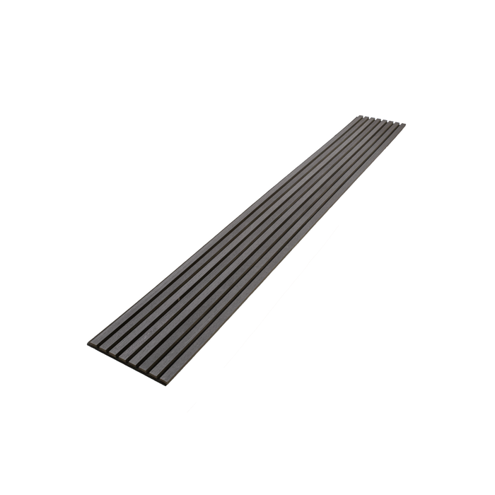 Matte Black Oak Acoustic Panel, Veneer 1" Wide Slats - Harmony Series - Sold 2 Panels Per Carton Acoustic Slat Panel White River Hardwoods   