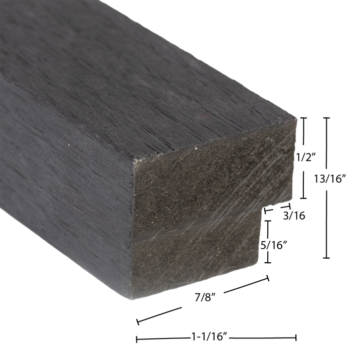 Matte Black Oak Acoustic Panel, Veneer 1" Wide Slats - Harmony Series - Sold 2 Panels Per Carton Acoustic Slat Panel White River Hardwoods   
