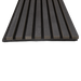 Matte Black Oak Acoustic Panel, Veneer 1" Wide Slats - Harmony Series - Sold 2 Panels Per Carton Acoustic Slat Panel White River Hardwoods   