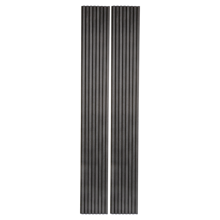 Matte Black Oak Acoustic Panel, Veneer 1" Wide Slats - Harmony Series - Sold 2 Panels Per Carton Acoustic Slat Panel White River Hardwoods   