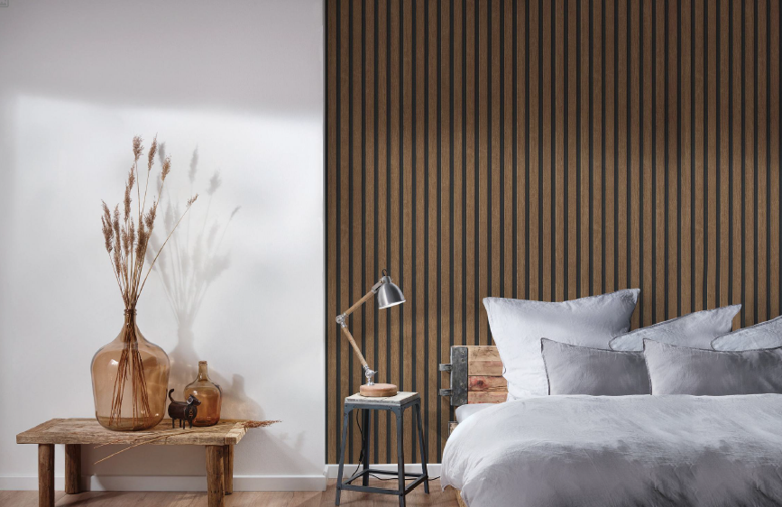 Natural Walnut Acoustic Panel, Varnished Wood - Harmony Series - Sold 2 Panels Per Carton Acoustic Slat Panel White River Hardwoods