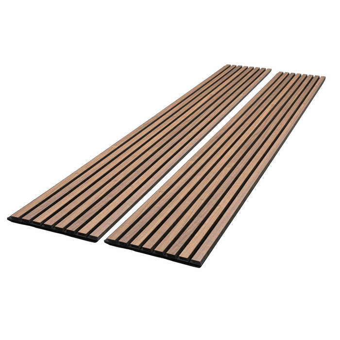 Natural Walnut Acoustic Panel, Varnished Wood - ( 1" Wide Slats ) - Sold 2 Panels Per Carton Acoustic Slat Panel White River Hardwoods