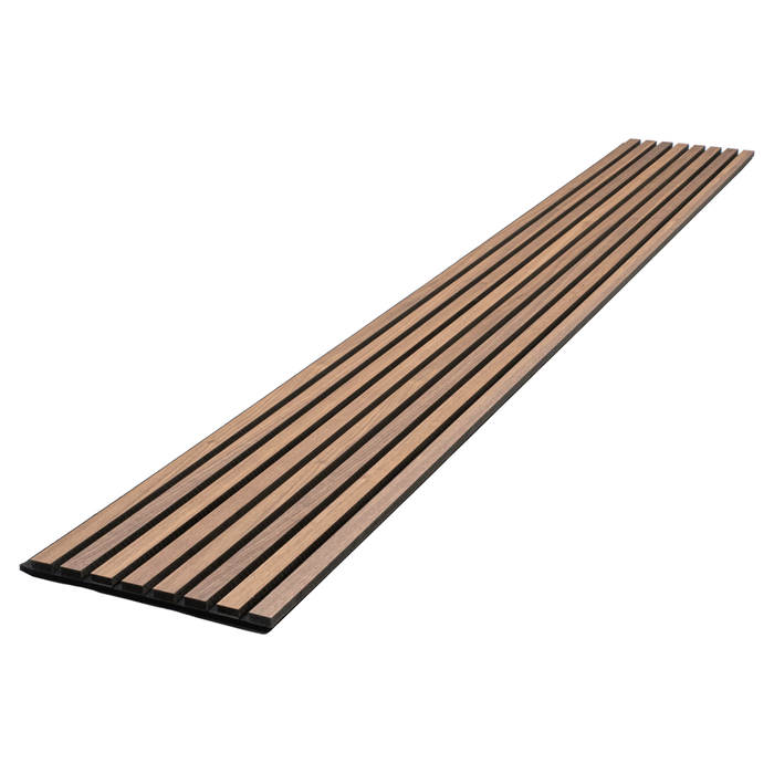 Natural Walnut Acoustic Panel, Varnished Wood - ( 1" Wide Slats ) - Sold 2 Panels Per Carton Acoustic Slat Panel White River Hardwoods