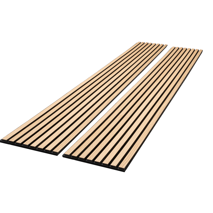 Natural White Oak Acoustic Panel, Varnished Wood - Harmony Series - Sold 2 Panels Per Carton Acoustic Slat Panel White River Hardwoods 1-1/2" Wide Slats