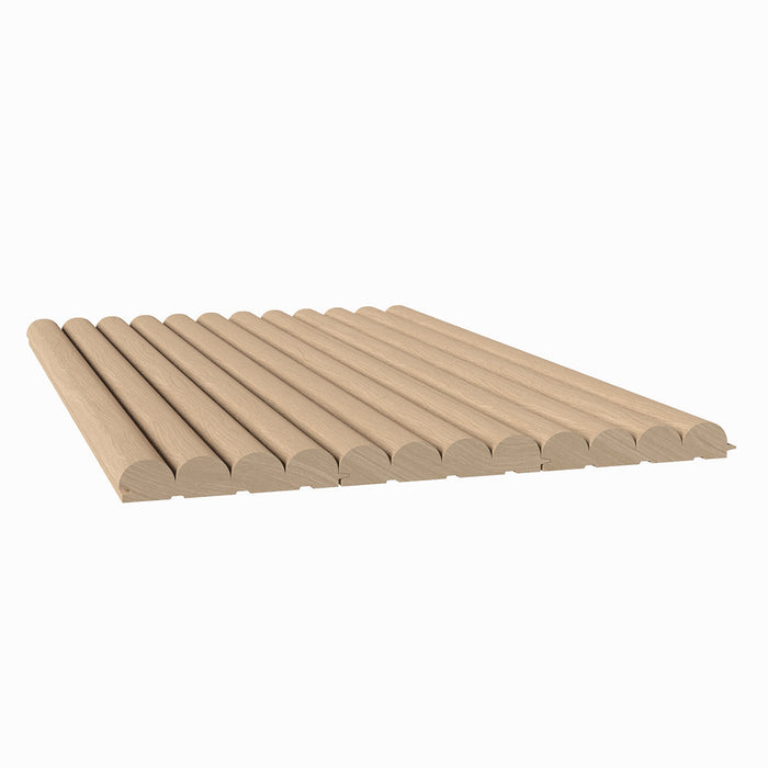 1" Bead Solid Wood Tongue and Grove Tambour Panel, 3/4" thick x 4 3/16"width x 112"long Solid Wood Panels White River Hardwoods