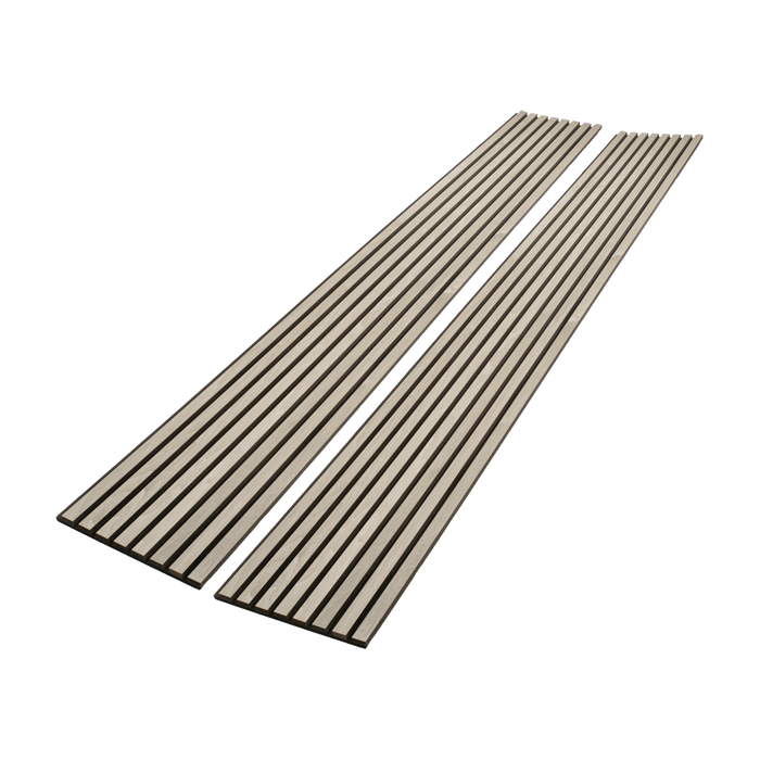 Silver Gray Oak Acoustic Panel, Veneer 1" Wide Slats - Harmony Series - Sold 2 Panels Per Carton Acoustic Slat Panel White River Hardwoods   