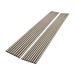 Silver Gray Oak Acoustic Panel, Veneer 1" Wide Slats - Harmony Series - Sold 2 Panels Per Carton Acoustic Slat Panel White River Hardwoods   