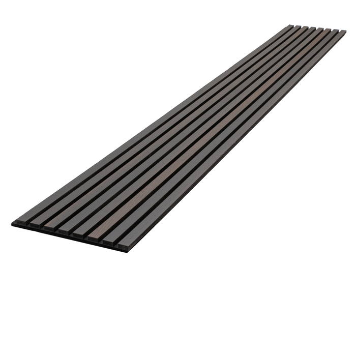 Smokey Oak Acoustic Panel, Varnished 1" Wide Slats - Harmony Series - Sold 2 Panels Per Carton Acoustic Slat Panel White River Hardwoods   