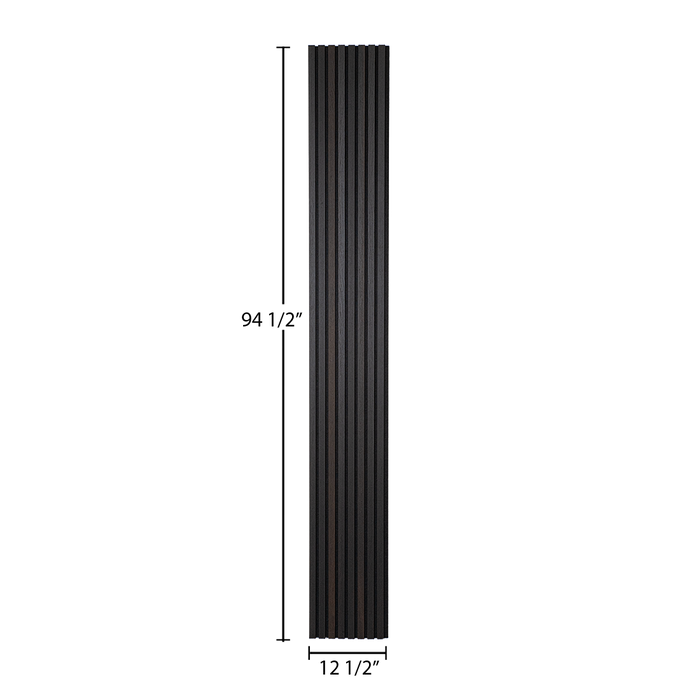 Smokey Oak – Varnished Acoustic Panel – 1" Slat Width – 12-1/2" × 94-1/2" – Sold 2 per Carton Acoustic Slat Panel White River Hardwoods