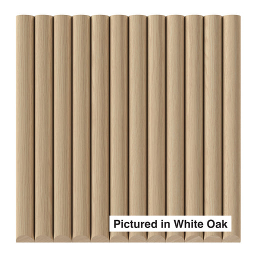 1" Single Bead Tambour Tambour White River Hardwoods 12"W x 48"L - Flexible White Oak