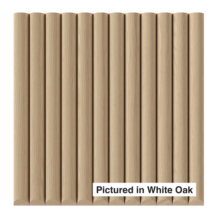 1" Single Bead Tambour Tambour White River Hardwoods 12"W x 48"L - Flexible White Oak
