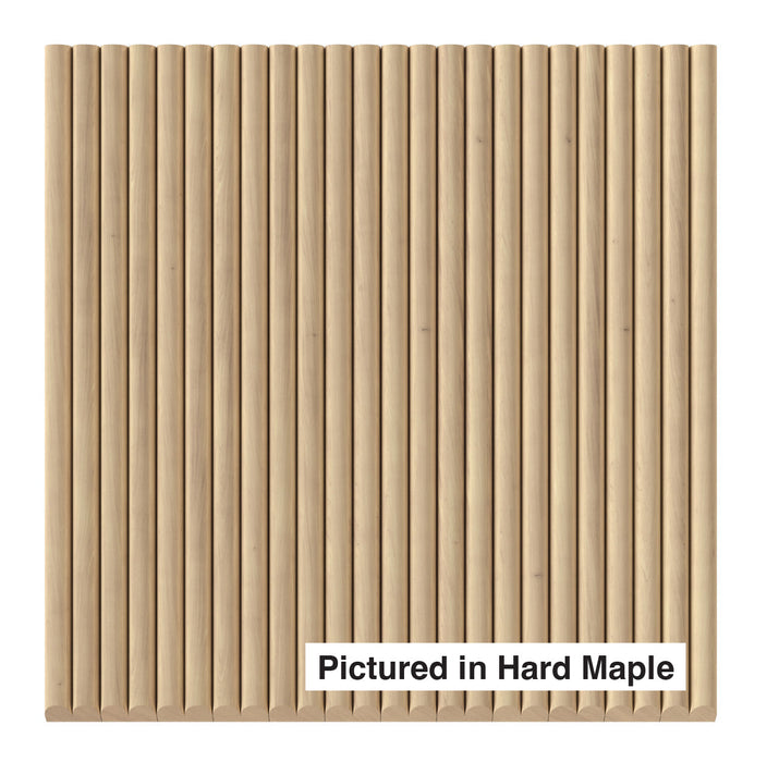 1/2″ Double Bead Tambour Tambour White River Hardwoods 12"W x 48"L - Flexible Hard Maple