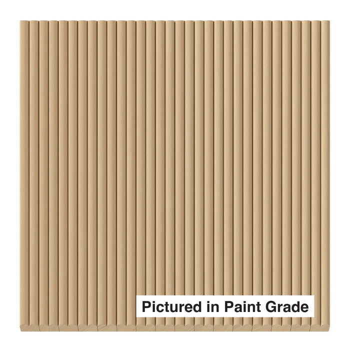 3/8″ Shallow Double Bead Tambour Tambour White River Hardwoods 12"W x 48"L - Flexible Poplar ( for paint & stain )