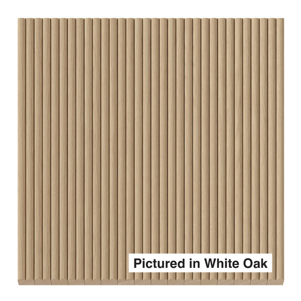 3/8″ Shallow Double Bead Tambour Tambour White River Hardwoods 12"W x 48"L - Flexible White Oak