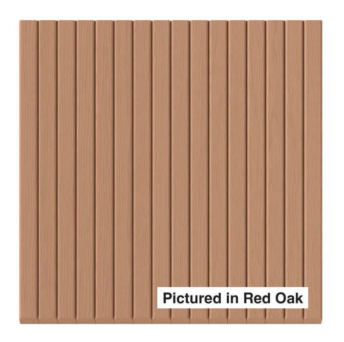 3/4″ Bevel Slat Tambour Tambour White River Hardwoods 12"W x 48"L - Flexible Red Oak