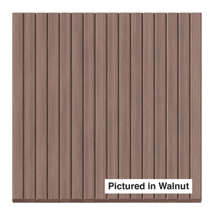 3/4″ Bevel Slat Tambour Tambour White River Hardwoods 12"W x 48"L - Flexible Walnut