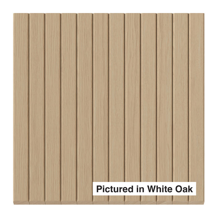 1″ Bevel Slat Tambour – Thin Tambour White River Hardwoods 12"W x 48"L - Flexible White Oak
