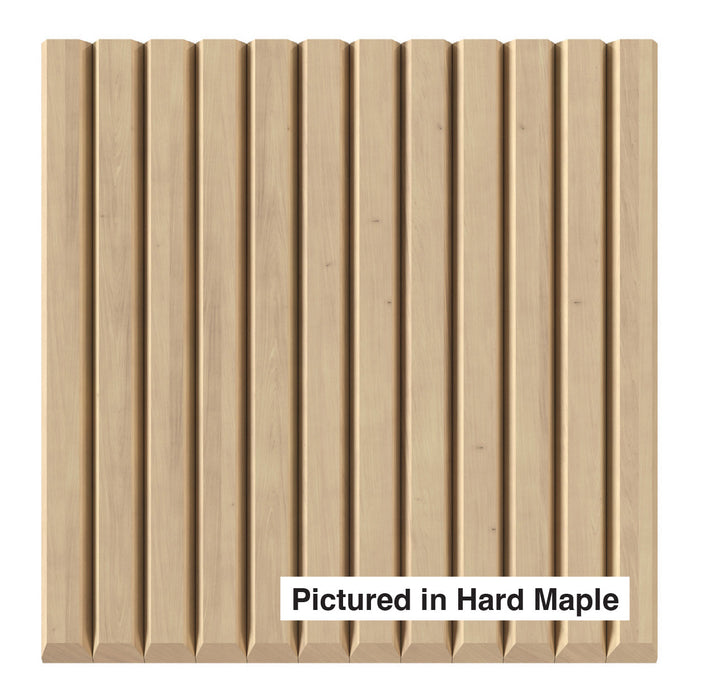 1″ Bevel Slat Tambour Tambour White River Hardwoods 12"W x 48"L - Flexible Hard Maple