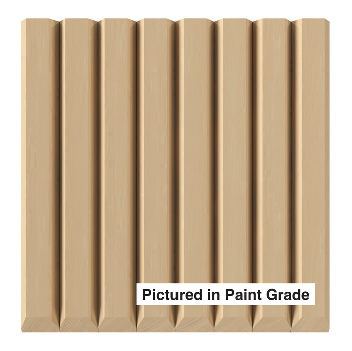 1-1/2″ Bevel Slat Tambour - Thick Tambour White River Hardwoods 12"W x 48"L - Flexible Paint Grade