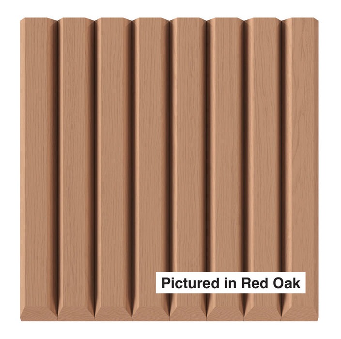 1-1/2″ Bevel Slat Tambour - Thick Tambour White River Hardwoods 12"W x 48"L - Flexible Red Oak