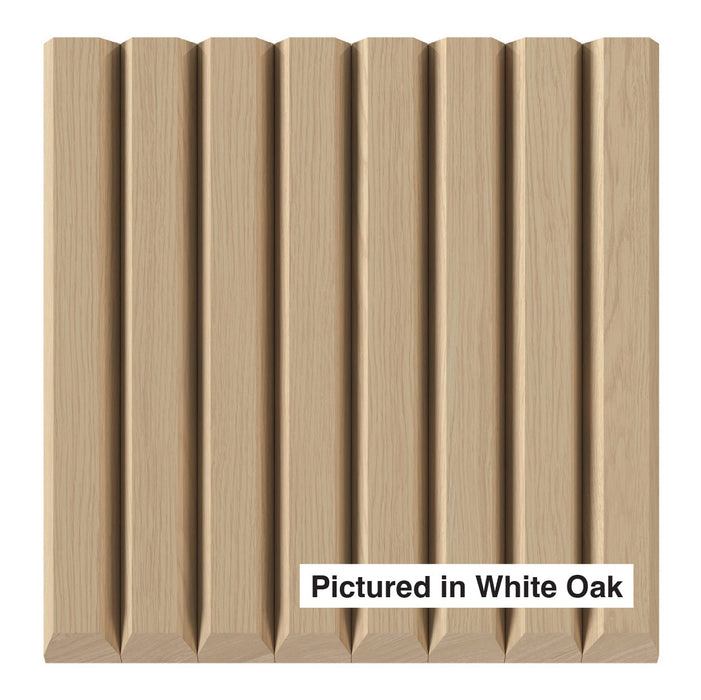 1-1/2″ Bevel Slat Tambour - Thick Tambour White River Hardwoods 12"W x 48"L - Flexible White Oak