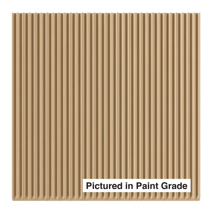 1/4" Double Cove-Cut Flexible Tambour Tambour White River Hardwoods 12"W x 48"L - Flexible Paint Grade