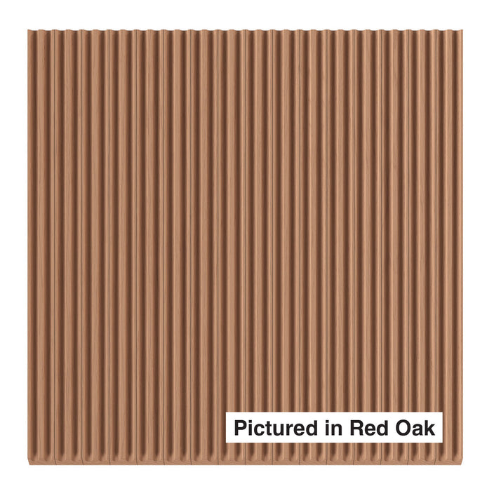 1/4" Double Cove-Cut Flexible Tambour Tambour White River Hardwoods 12"W x 48"L - Flexible Red Oak