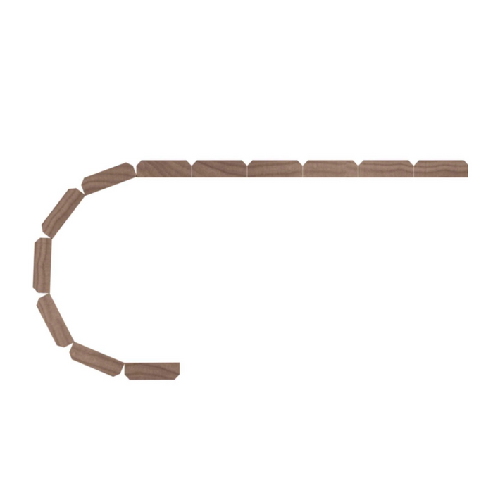1″ Bevel Slat Tambour – Thin - Usually Ships in 7-10 Business Days Tambour White River Hardwoods   