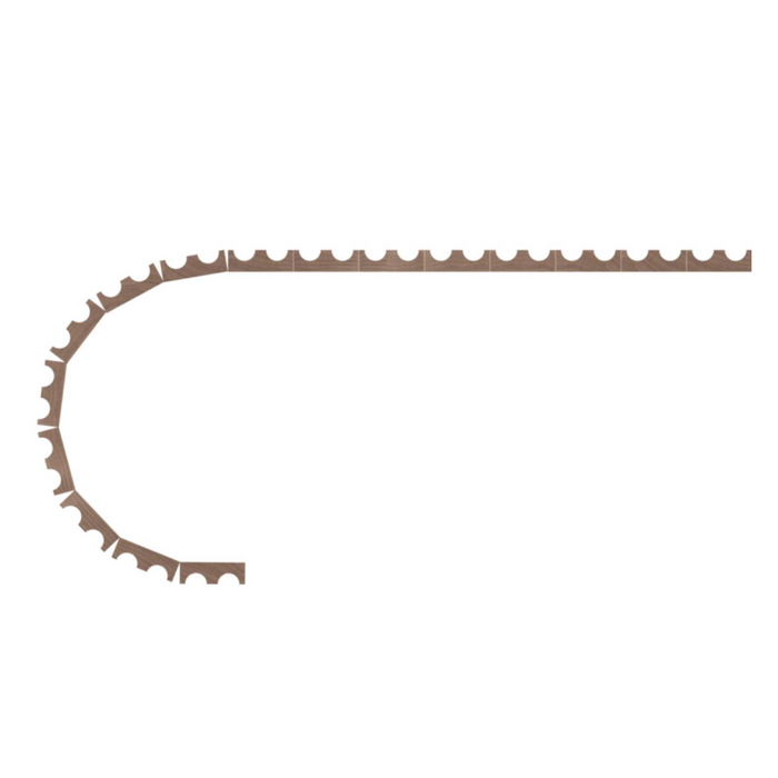1/4" Double Cove-Cut Flexible Tambour - Usually Ships in 7-10 Business Days Tambour White River Hardwoods   